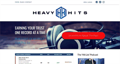 Desktop Screenshot of heavyhits.com